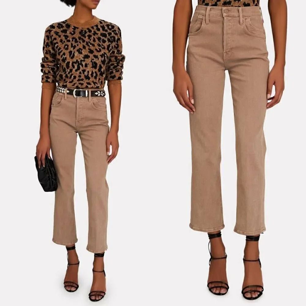 MOTHER The Stash Tripper Ankle Jeans, Brown 25 $208